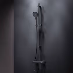 Dans l'ensemble: L'ensemble de douche comprend un robinet de douche avec thermostat et un ensemble de douche (tringle de douc ...