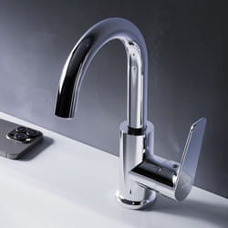 Am.pm - Mitiguer Lavabo Robinet Salle Bain Chrome Robinet de Lavabo pour Salle de Bain Mélangeur Lavabo en Laiton