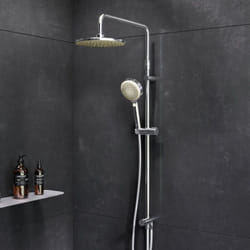 Colonne de Douche sans Robinetterie Chrome Douche Set Réglable en Hauteur - Am.pm