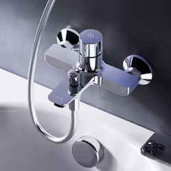 AM.PM Robinet mitigeur mécanique baignoire et douche contrôle TouchReel Chromé Laiton FXT10500 X-Joy