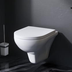 AM.PM WC Set Pack WC Bâti-support + WC suspendu sans bride + Abattant softclose + Plaque chrome