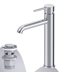 AM.PM Haut Robinet salle bain Robinet lavabo Mitigeur Lavabo Robinet avec levier de vidange laiton Chrome FPA92200 Spike