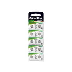 Pack de 10 piles Camelion Alcaline AG2LR726LR50196SR726WGP96A396 0% Mercury/Hg - 4051363920425