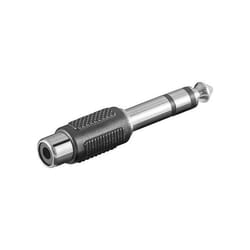 Adaptateur audio - RCA - vers Jack 6.35mm - Femelle - Noir - Transmet le son
