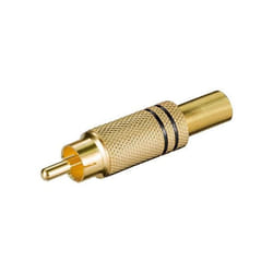 Ficha Audio Vidéo RCA à souder Avec protection de câble Noir