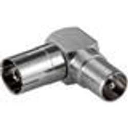 Adaptateur Coaxial - GOOBAY - Coudé 90° - 95 mm - Métal - Neuf