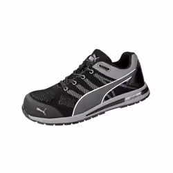 Description générale Ces chaussures de sécurité Puma Elevate Knit Black Low S1P ESD HRO SRC allient confort, style et sécurit ...