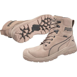 Puma - Chaussures de sécurité hautes Conquest stone high S3 ci hi hro src - marron/gris 41
