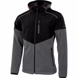 MITCHELL Strickfleece - Veste softshell - noir/gris XL - 50/52