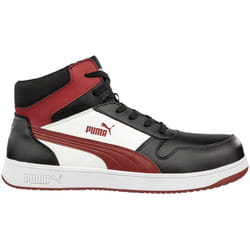 Puma - Chaussures de sécurité hautes Frontcourt blk/wht/red Mid S3L esd fo hro sr - 40 (eu)