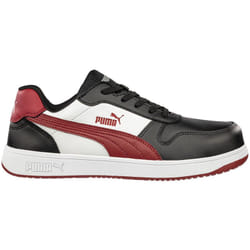 Puma - Chaussures de sécurité Frontcourt blk/wht/red Low S3L esd fo hro sr - 43 (eu)