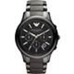 Montre - Emporio Armani - AR1452 - Chronographe - Céramique - Noir - 5 Atm