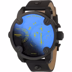 DIESEL Montre Quartz DZ7257 Bracelet Cuir Clouté Homme