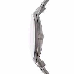 Fossil The Minimalist Montre bracelet Mâle Quartz Gris, Acier inoxydable