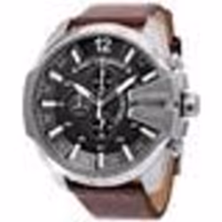 Montre - DIESEL - DZ4290 - Cuir Marron - Chronographe - Résistante 10 ATM