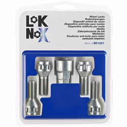 4 vis antivol LOKNOX 12x1,50/ 60-/ Long 29,5mm/ Douille 17/19mm