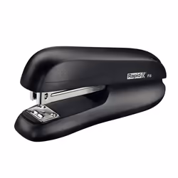Rapid F6, 20 feuilles, Noir, Agrafes classiques, 24/6, 26/6, ABS, Métal, 5,5 cm