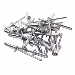 Lot de 100 rivets aluminium Diam.4 x H.12 mm RAPID