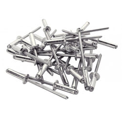 Lot de 100 rivets aluminium Diam.4 x H.12 mm RAPID