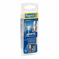 Rapid 5000387, Aluminium, Acier, Acier inoxydable, RP10 , RP40, RP60, RP100, 4,8 mm, 10 mm, 35 mm