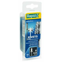Rivets Rapid 5000392; 4,8x25 mm; 50 unités