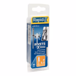 Rapid 5000394, Acier inoxydable, Acier, Acier inoxydable, RP40, RP100, 4 mm, 12 mm, 35 mm