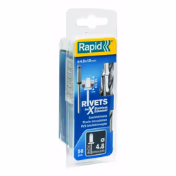 Rivets Rapid 5000397; 4,8x18 mm; 50 pcs .; acier inoxydable