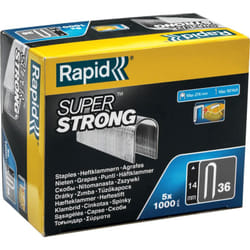 Rapid - Agrafes câbles n°36/14mm - SuperStrong - Boîte carton 5000 - (5000512)