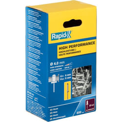 Rivets hautes performances Ø4,0 x 12mm aluminuim - Boîte de 500 - (5001434) - Rapid