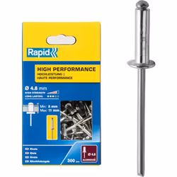 Les rivets haute performance Rapid sont des fixations robustes et fiables, conçues pour des applications exigeantes. Fabriqué ...