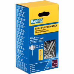 Les rivets haute performance Rapid sont des fixations robustes et fiables, conçues pour des applications exigeantes. Fabriqué ...