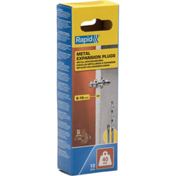 Rapid - Chevilles à Expansion Métal pour Cloison Plâtre 6-16mm Lot 10 Charge Max 40 kg - (5001549)