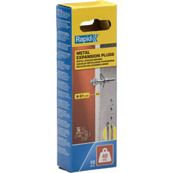 Rapid - Chevilles à Expansion Métal pour Cloison Plâtre 6-21mm Lot 10 Charge Max 40 kg - (5001550)