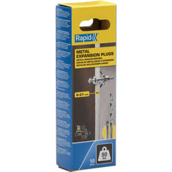 Rapid - Chevilles à Expansion Métal pour Cloison Plâtre 6-21mm Lot 10 Charge Max 50 kg - (5001553)
