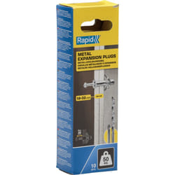 Rapid - Chevilles à Expansion Métal pour Cloison Plâtre 18-32mm Lot 10 Charge Max 50 kg - (5001554)