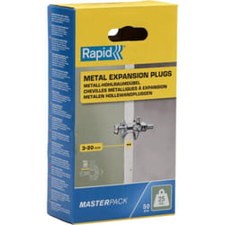 Rapid - Chevilles à Expansion Métal pour Cloison Plâtre 3-20mm Lot 50 Charge Max 25 kg - (5001562)