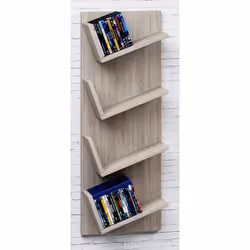 VCM Morgenthaler Lansi Étagère à échelle Mural Panneaux MDF Chêne