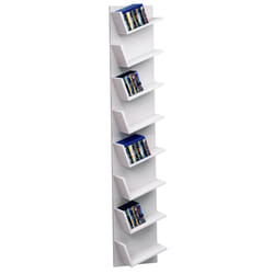 VCM Morgenthaler Lansi Maxi Étagère à échelle Mural Panneaux MDF Blanc