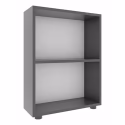 VCM Morgenthaler Bulas 2f, Anthracite, 2 étagères, Bois, 550 mm, 200 mm, 740 mm