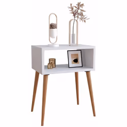 VCM Morgenthaler Singol M Table de chevet Blanc