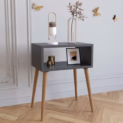 VCM Morgenthaler Singol M Table de chevet Anthracite