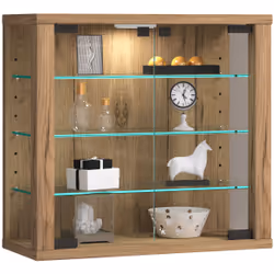 VCM Morgenthaler Vitrosa S, Bois, Verre, Bois, Chêne, 2 portes(s), 3 étagères, Verre