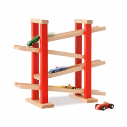 Eichhorn 100027332, Ensemble véhicule et piste, 1 an(s), Hêtre, Bois, Multicolore, Bleu, Vert, Rouge, Jaune