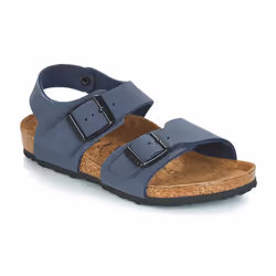 Sandales New York Kids Normal Cuir Bleu Marine