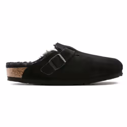 Mules Boston Etroite Cuir Noir