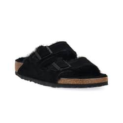 Sandales Arizona Etroite Textile Noir