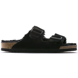 Sandales Arizona Etroite Textile Noir