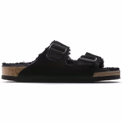 Sandales Arizona Etroite Textile Noir