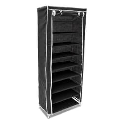 Relaxdays 4052025044473 Organisateur pour chaussures Ouvert / fermé Noir