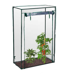 Relaxdays - Serre de jardin tomate, balcon, protection, bâche, hlp 150x100x50 cm, acier, pvc, transparent